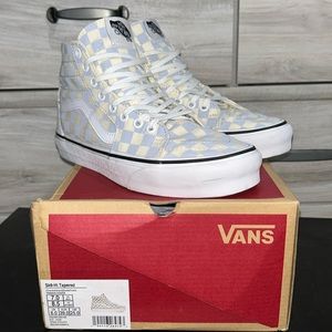 SK8-Hi Tapered (Checkerboard)Zenbl/TruWhite Women’s 8.5 Men’s 7.0